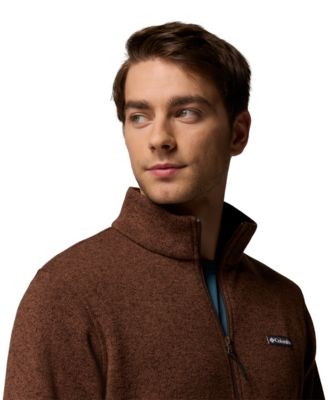 Men's Alto Pass Textured Knit Sweater Fleece Zip-Front Jacket