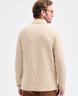 Men's Quilted Full-Zip Mock Neck Sweatshirt, Macy's Exclusive