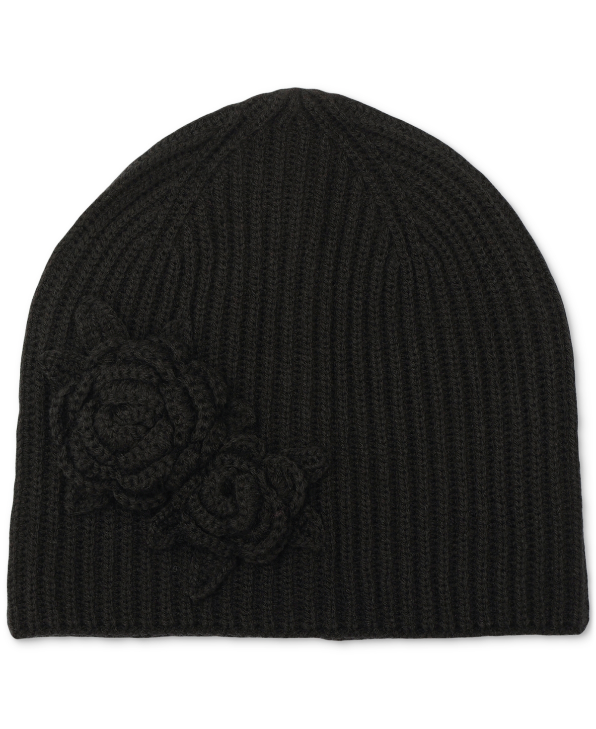 Kate Spade New York Park Roses Beanie In Black