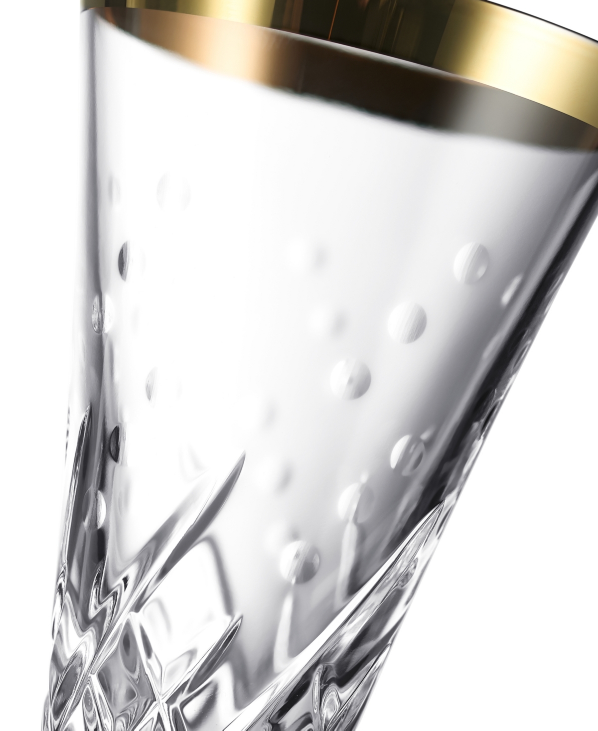 Waterford Celebrations Gold 4.5-oz. Toasting Flute, Set Of 2 In Transparent