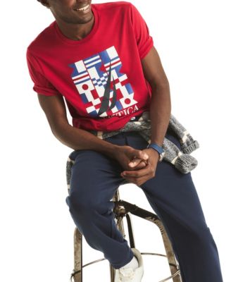 Men's Sailing Flag Crewneck T-Shirt