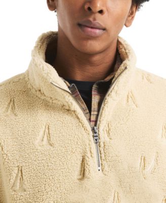 Men's Embossed Boat Print Sweatshirt