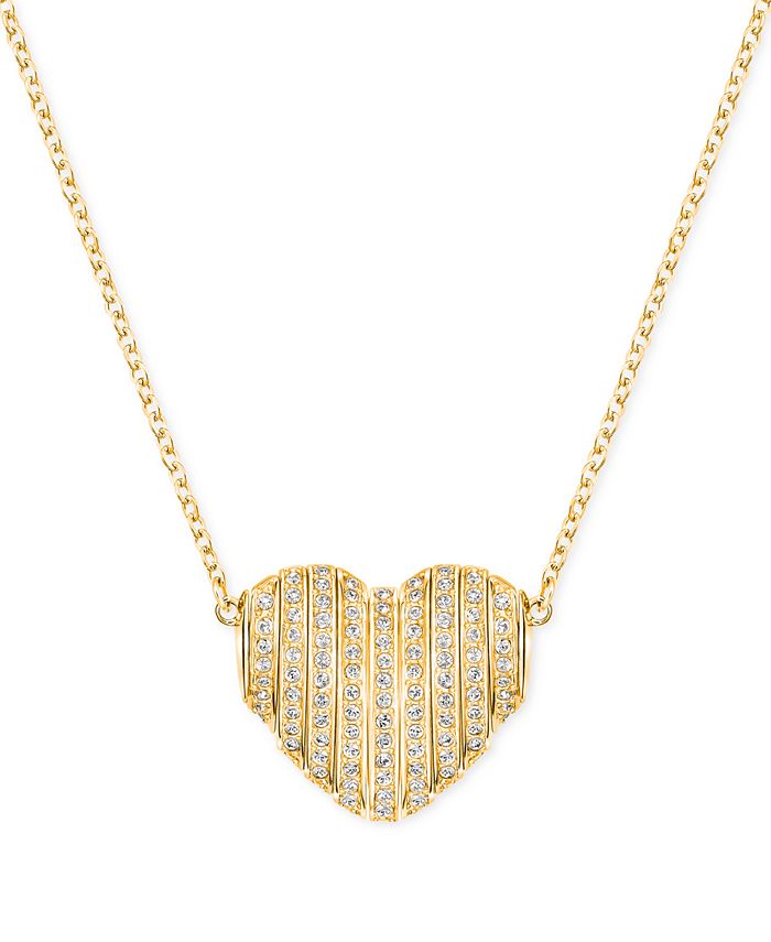 Pave heart store necklace with swarovski