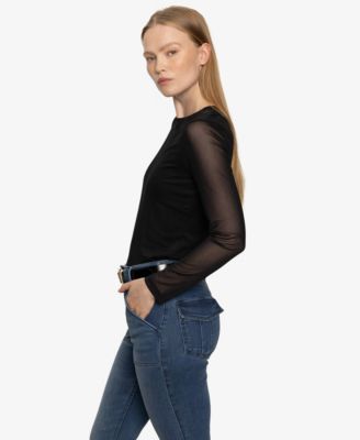 Women's Long Sleeve Perfect Mesh T-Shirt