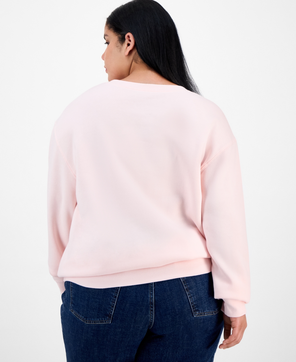 Love Tribe Trendy Plus Grinch Crewneck Long-Sleeve Sweatshirt
