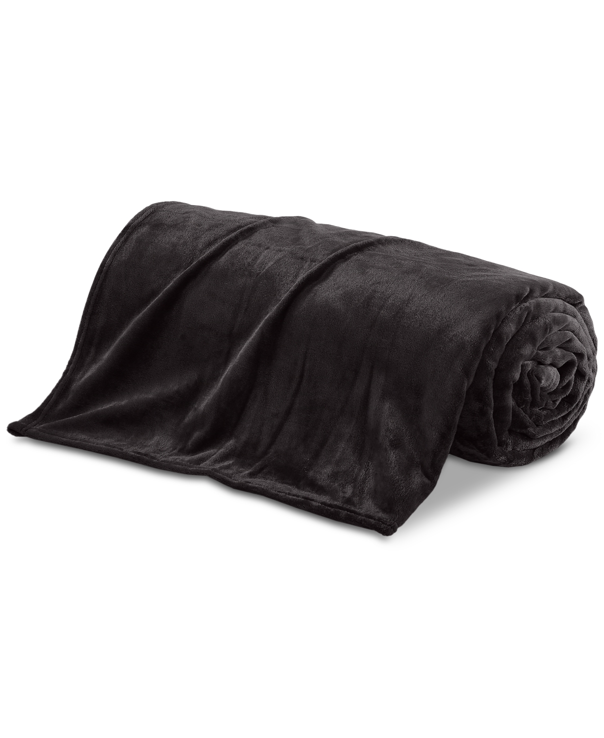 Chalet Decor Velvety Soft Plush Blanket, King In Black