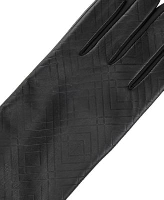 Gem SmarTouch&reg; Faux-Leather Gloves