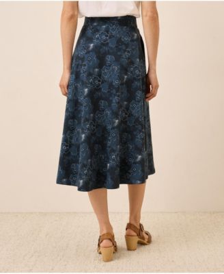 Women's Fit & Flare Midi Skirt