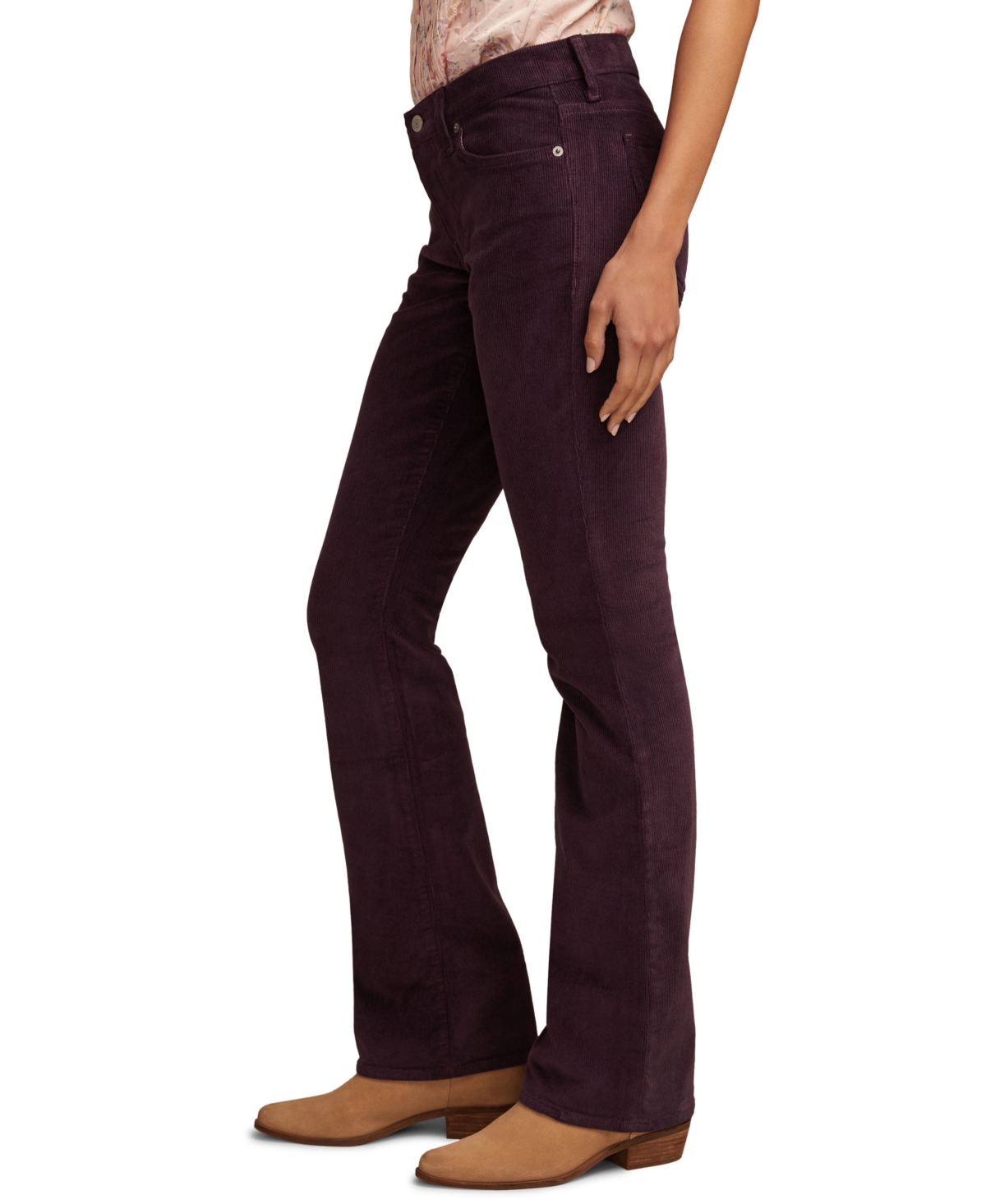 Lucky Brand Women'sâ Mr. Sweet Boot Cord Jeans In Burgundy