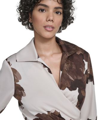 Women's V-Neck Shirt Dress