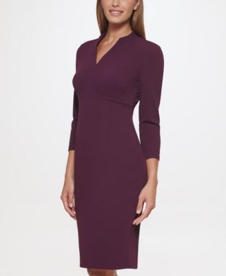 Women's V-Neck Sheath Dress