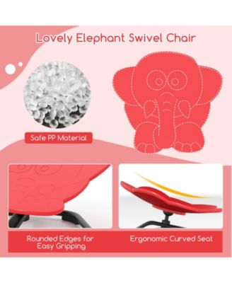 Kids Sensory Swivel Chair with Non-Slip Metal Base for Autistic Kids Indoor Outdoor