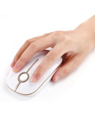 Wireless Mouse, 2.4G Slim Portable Computer Mouse with Nano Receiver Quiet Silent Optical Laptop Mouse for Notebook, PC