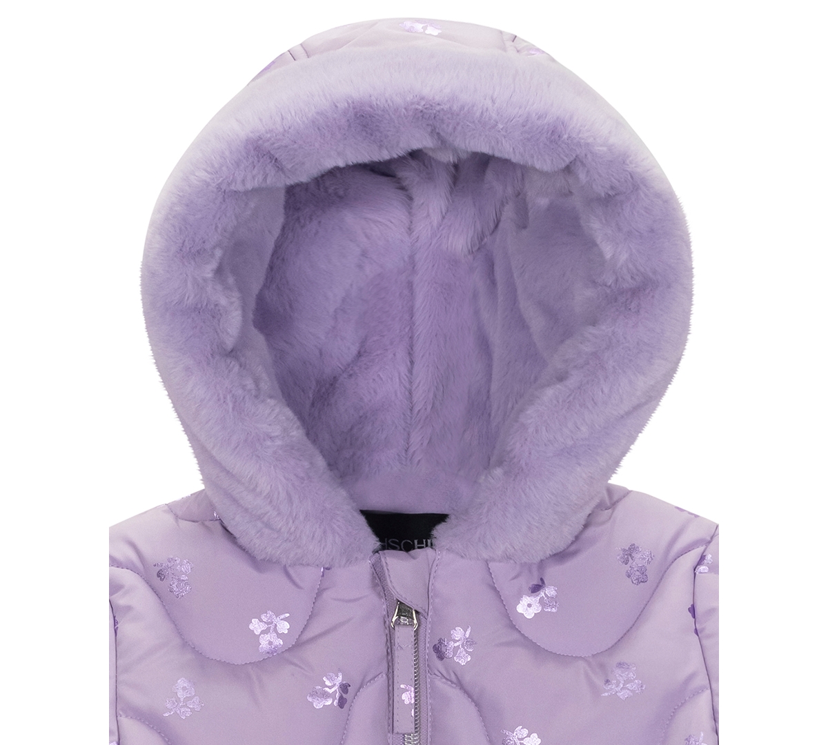 S Rothschild & Co Baby Girls 2-piece Print Wave Jacket And Mittens Set In Purple