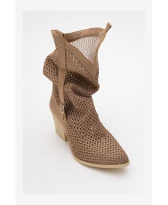 Larry Elasticated Block Heel Boot