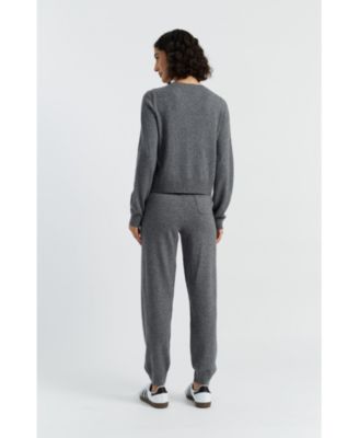 Women's Wool Cashmere Cuffed Joggers