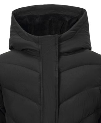 Big Girls' Quilted Belted Stadium Jacket