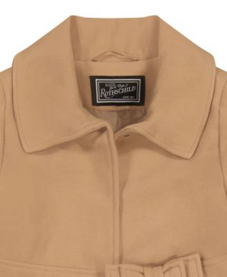 Big Girls' Notch Collar Coat
