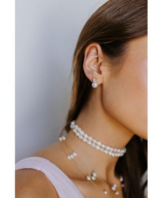 Maven Pearl and Crystal Studs