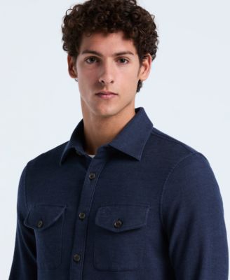 Men's Long Sleeve Double Cloth Overshirt