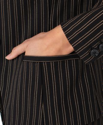 Petite Collarless Fitted Blazer