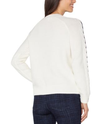 Petite Long Sleeve Crewneck Sweater