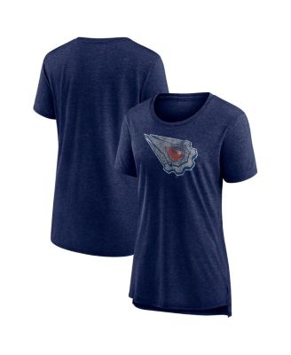 Fanatics - Women's Heather Navy Edmonton Oilers Special Edition 2.0 Modern T-Shirt