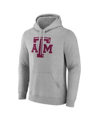 Men's Gray Texas A&M Aggies Primary Logo Pullover Hoodie