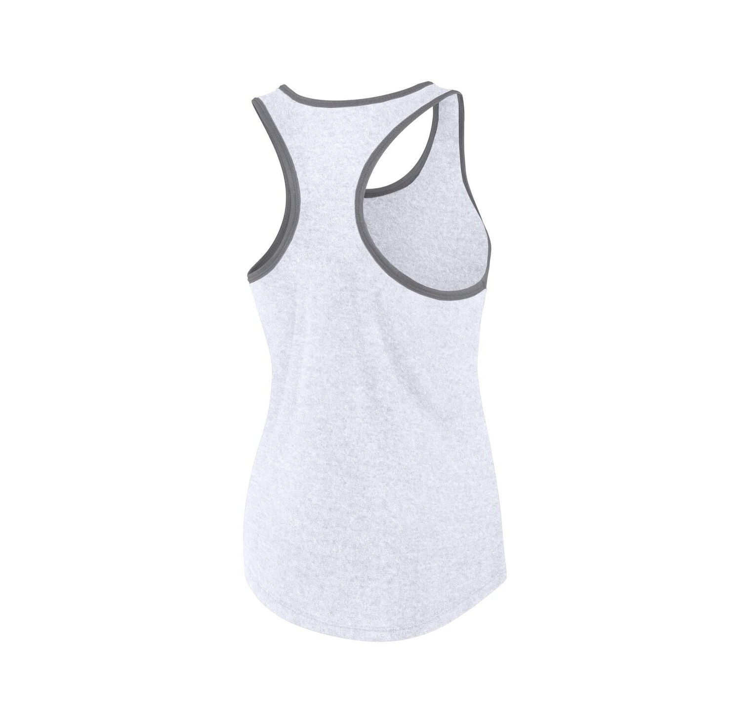 Women's Ash Clemson Tigers Fuel Racerback Tank Top