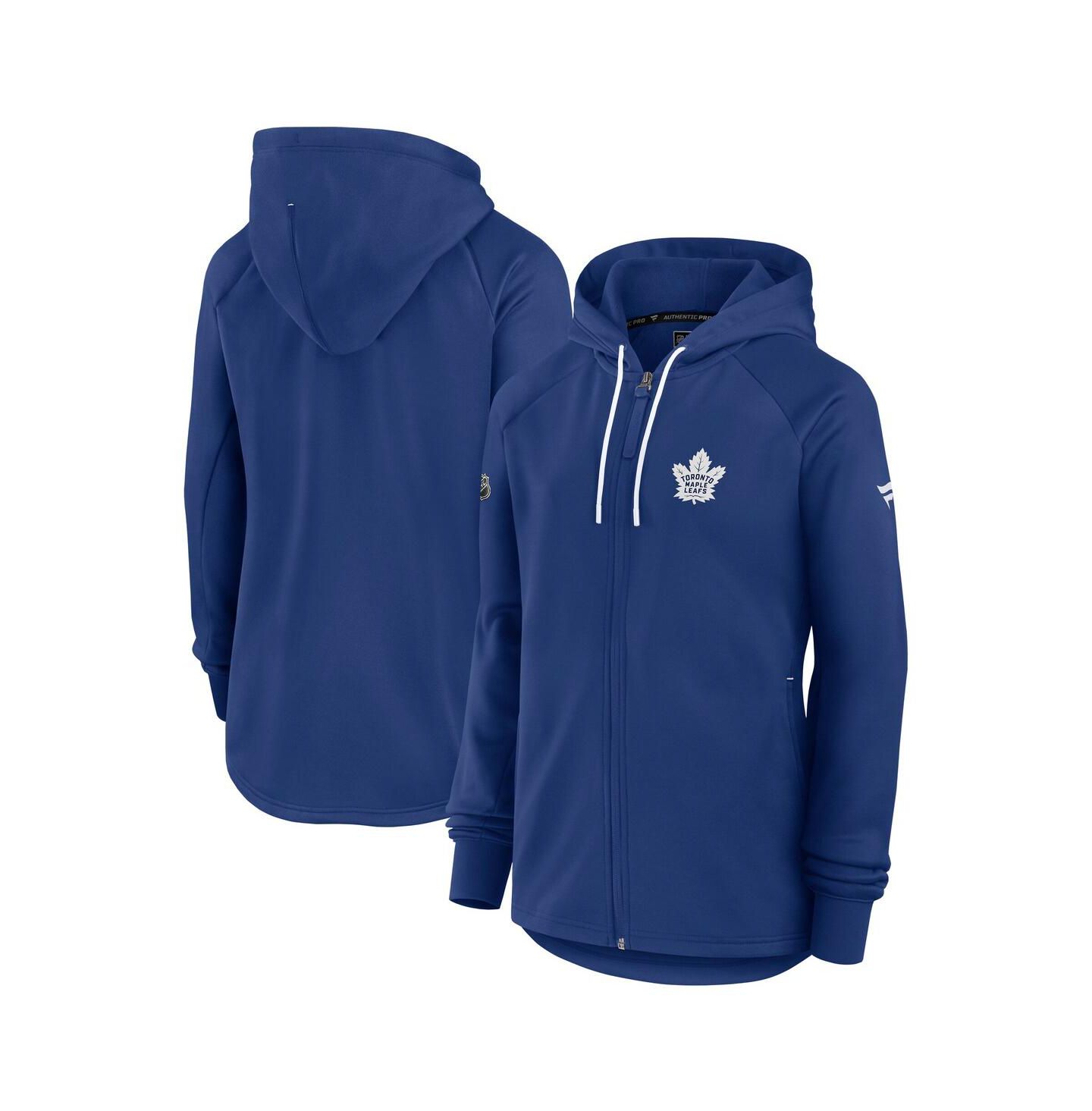 Женская куртка Fanatics Blue Toronto Maple Leaf's Authentic Pro Rink Fleece Full-Zip — фото 1