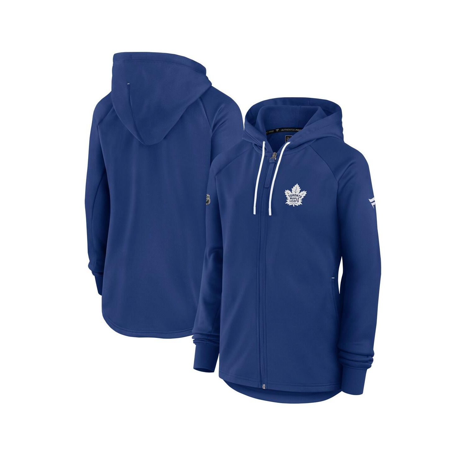 Women's Blue Toronto Maple Leaf's Authentic Pro Rink Fleece Full-Zip Jacket