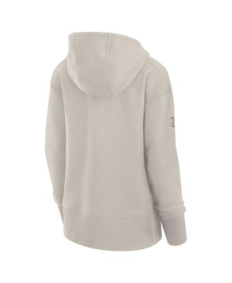 Women's Cream Seattle Kraken Authentic Pro Road Pullover Hoodie