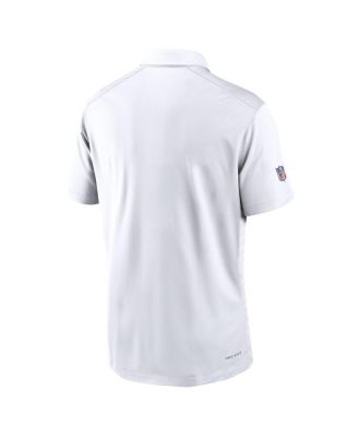Men's White Buffalo Bills Sideline Victory Dri-FIT Polo Shirt