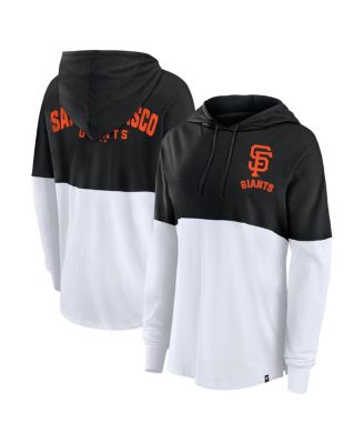 Fanatics - Women's Black/White San Francisco Giants Backup Option Pullover Hoodie