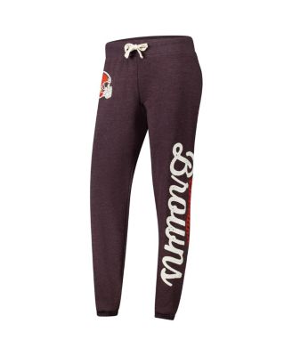 Women's Brown Cleveland Browns Scrimmage Fleece Pants