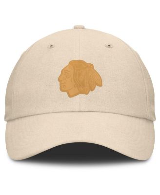 Men's Tan Chicago Blackhawks Front Office Canvas Adjustable Hat