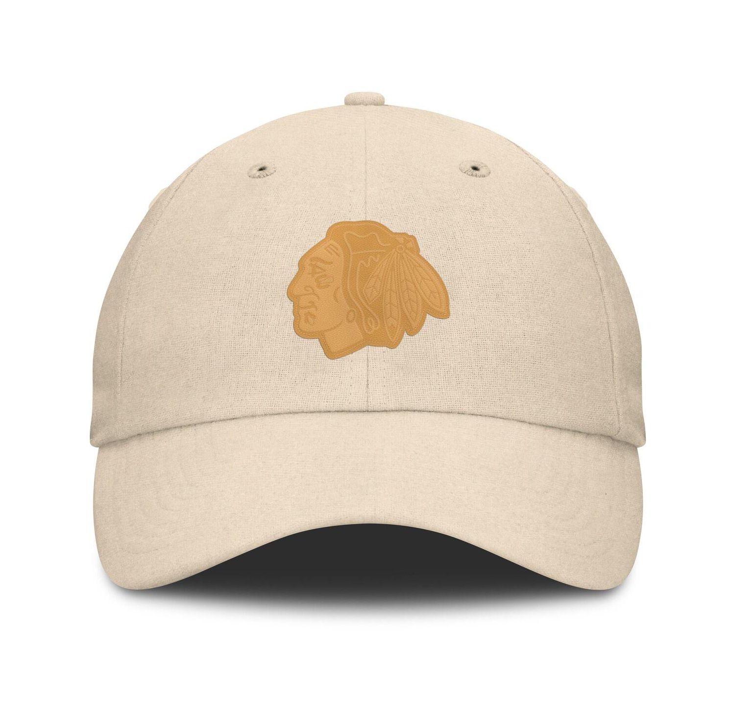 Men's Tan Chicago Blackhawks Front Office Canvas Adjustable Hat