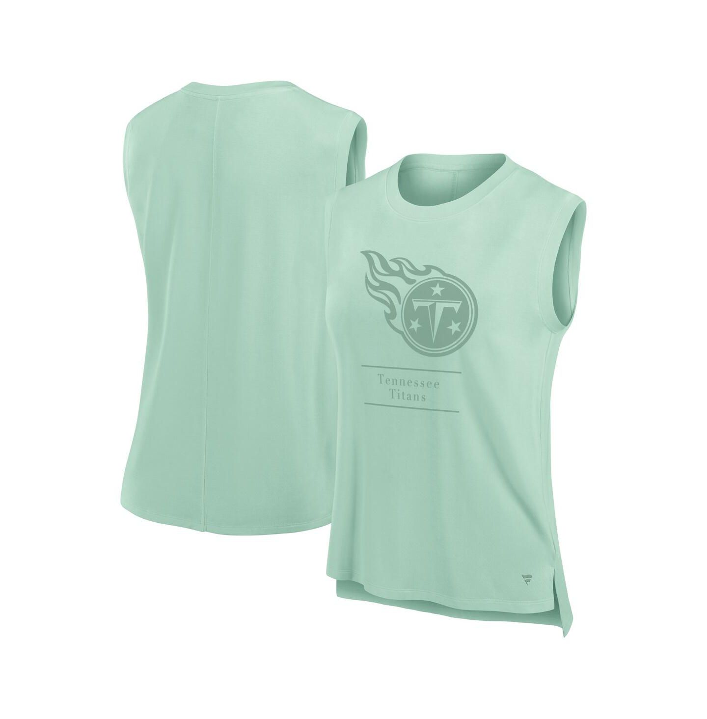 Женский топ Fanatics Mint Tennessee Titans Studio Embrace — фото 1