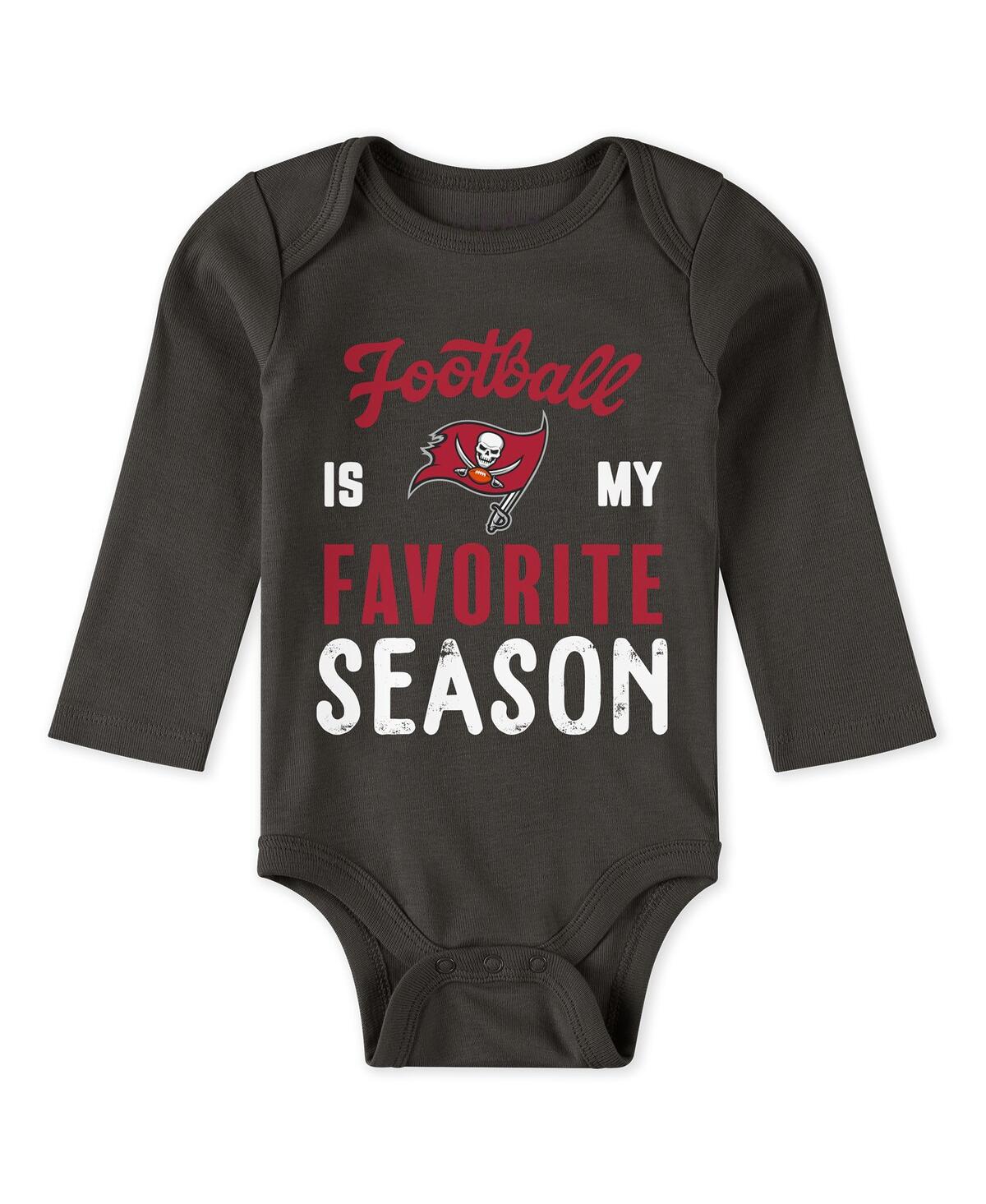 Wear By Erin Andrews Baby Boys And Girls 3-piece Tampa Bay Buccaneers Turn Me Around Bodysuits And Pant Set In Multi