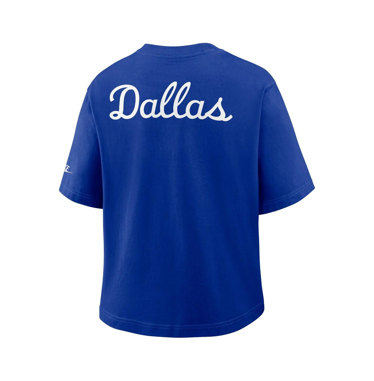 Женская футболка Nike Navy Dallas Cowboys Rewind Pocket Boxy — фото 3