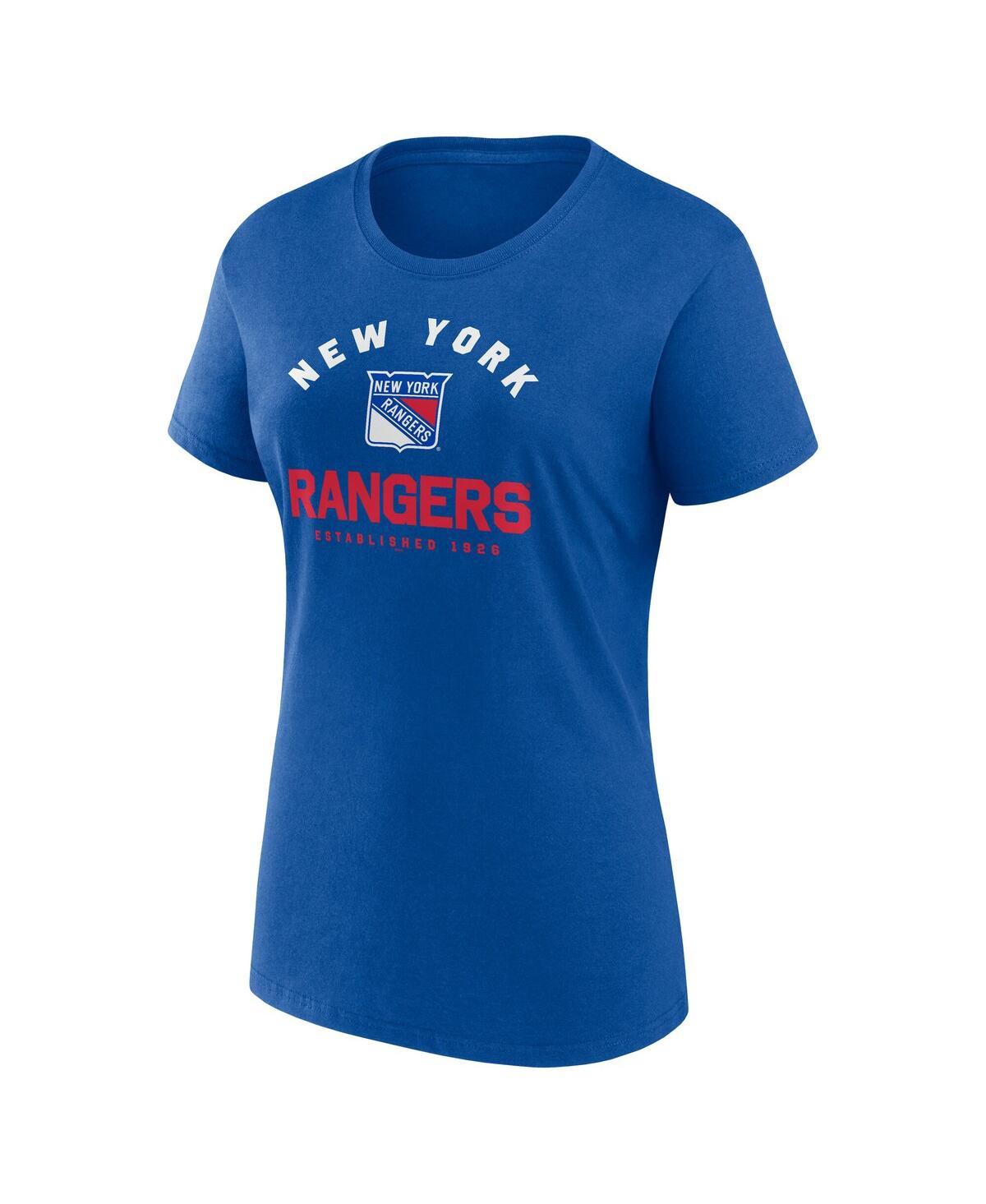 Logo Athletic Women's Blue New York Rangers Unrivaled T-shirt In Blue