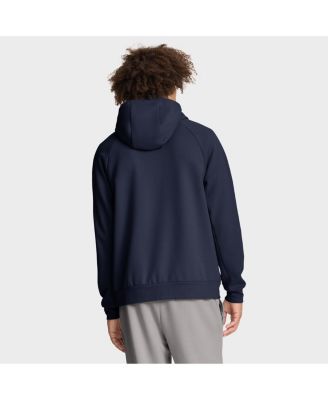 Men's Navy North Carolina Tar Heels Premium Raglan&nbsp;Performance Pullover Hoodie