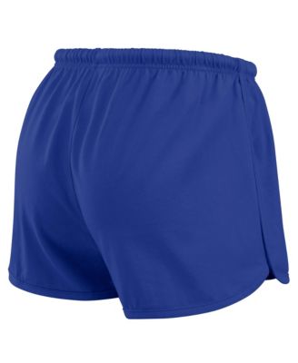 Women's 2-Piece Royal Los Angeles Rams Heavy Rugby Jersey Long Sleeve T-Shirt and Shorts Lounge Set