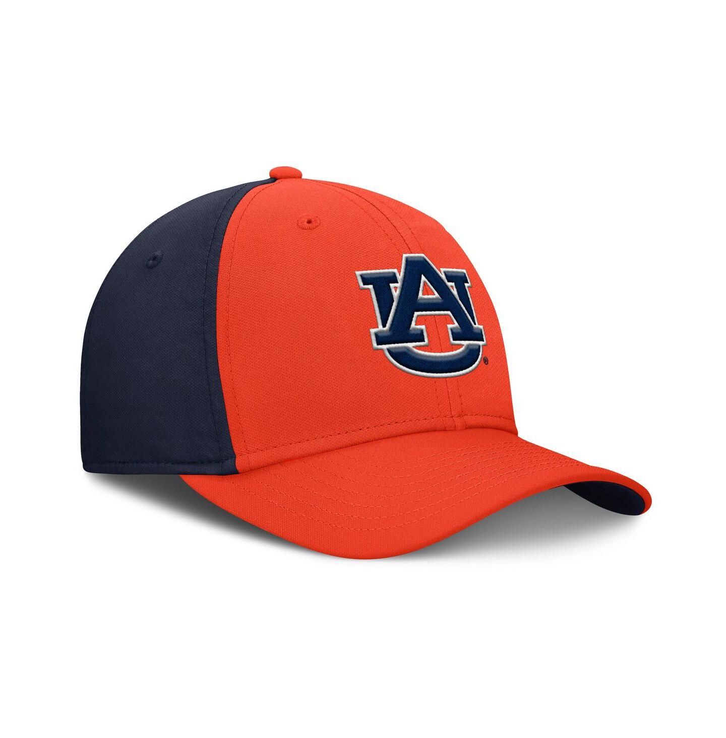 Мужская кепка Nike Orange/Navy Auburn Tigers 2025 Sideline Rise Local Dri-FIT Flex Hat — фото 3