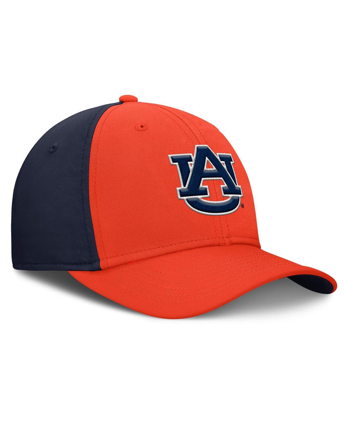 Nike Men's Orange/navy Auburn Tigers 2025 Sideline Rise Local Dri-fit Flex Hat In Multi