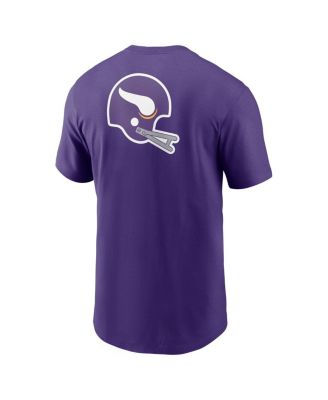 Men's Purple Minnesota Vikings Rewind Front and Back Hit Essential T-Shirt