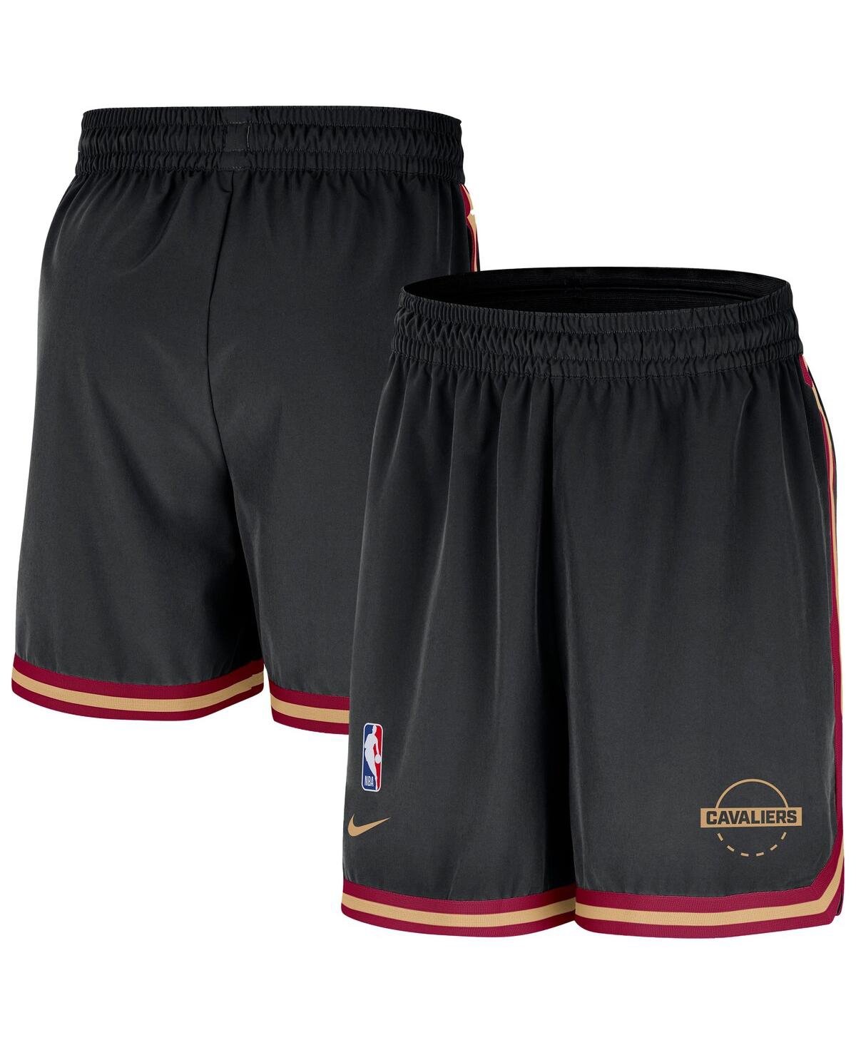 Nike Black Cleveland Cavaliers Authentic Practice Dna Woven Performance Shorts In Black