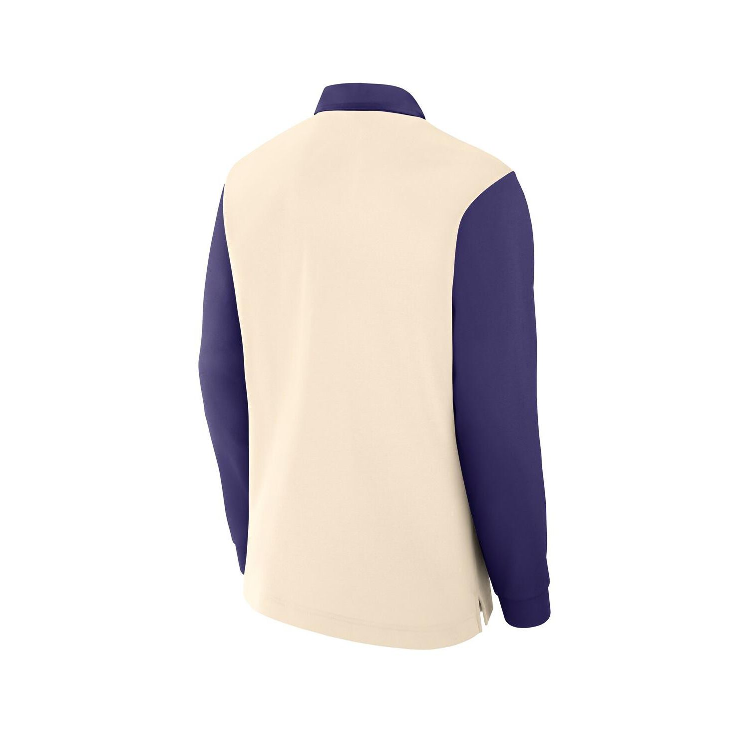 Men's Tan/Purple Clemson Tigers Rugby Long Sleeve Shirt