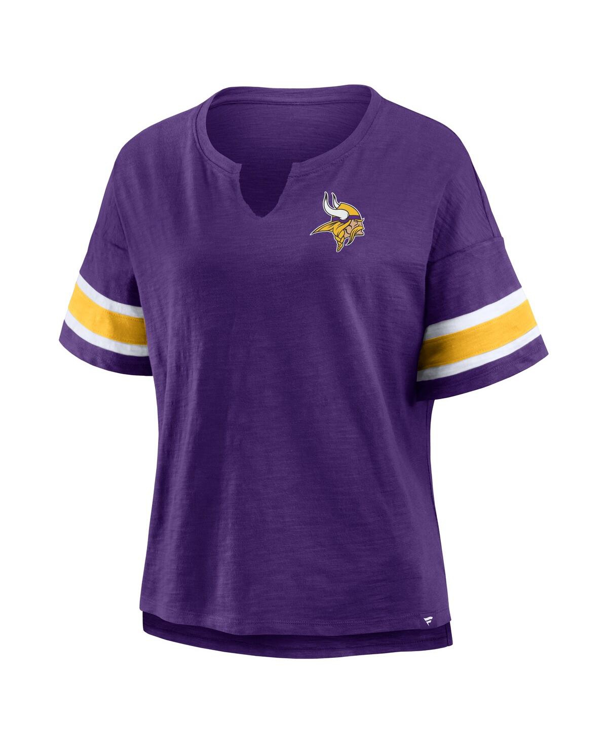 Fanatics Women's Purple Minnesota Vikings Redzone Curl Route T-shirt In Purple