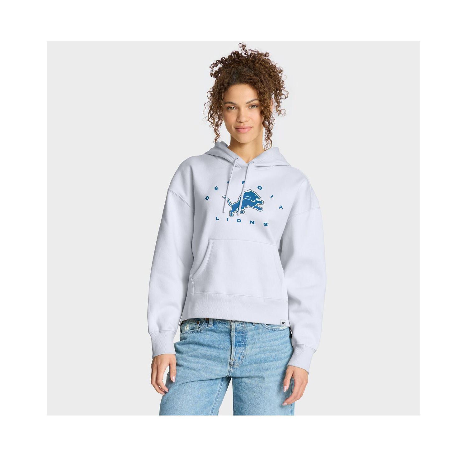 Women's White Detroit Lions Eligible Receiver Legacy Pullover Hoodie